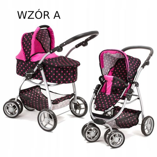 Doris DUŻY WÓZEK DLA LALEK GŁĘBOKI SPACEROWY 4w1 na Arena.pl