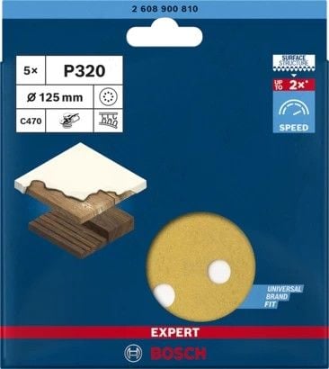 papier ścierny expert exc470 d125 g320 8otw 5pc. - b 2608900810 na Arena.pl