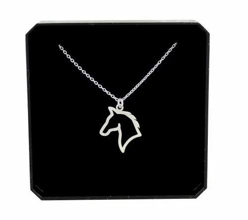 NASZYJNIK SREBRNY Z KONIEM KOŃ KONIK SREBRO 925 #2 łańcuszek z zawieszką na Arena.pl