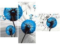 100CM 70CM ZEGAR 3 ELEM DMUCHAWCE NIEBIESKIM ŚCIENNY OBRAZ