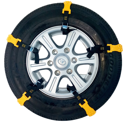 Łańcuchy Śniegowe Uniwersalne Opaski Na Koła Zimowe Antypoślizgowe Komplet na Arena.pl