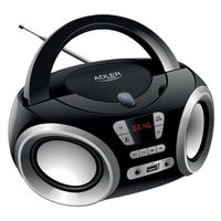 RADIO BOOMBOX ODTWARZACZ USB MP3 CD ADLER CZARNY
