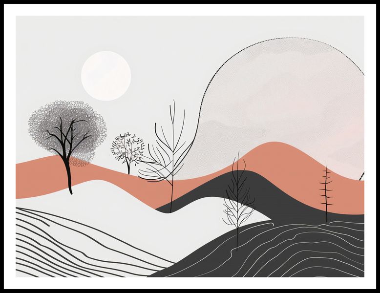 Plakat 100x75cm Półcień Widoku zdjęcie 3