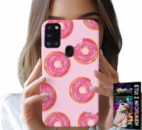 ETUI DO SAMSUNG GALAXY A21s - WZÓR Z PĄCZKAMI DONATAMI POLEWĄ CUKROWĄ