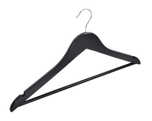 Wieszak do szafy RONDO komplet 30 szt czarny drewno na Arena.pl