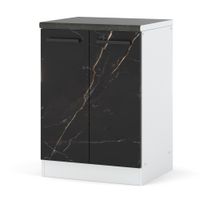 Szafka Kuchenna Stojąca Z Blatem Modułowa Blande 60cm Biały San Sebastian