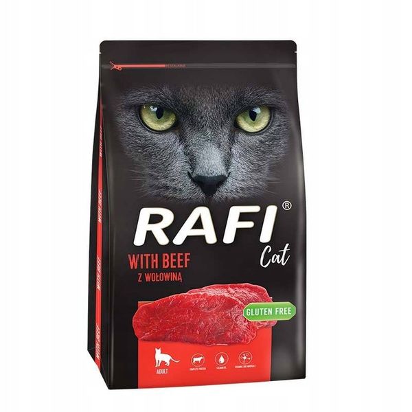 RAFI Cat z Wołowiną 7kg Beef sucha karma dla kota zdjęcie 1