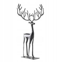 Świąteczna figurka metalowego renifera 67 cm