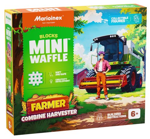Marioinex klocki WAFFLE mini FARMER - Kombajn, 60 elementów na Arena.pl