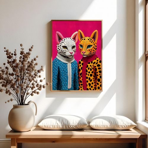 Plakat portret koty 29,7x42 cm A3 na Arena.pl