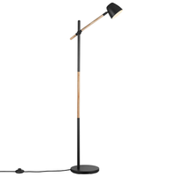 Regulowana lampa podłogowa Theo 2112654003 Nordlux drewniana czarna