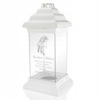 Znicz latarenka lampion szkło kapliczka dla BABCI