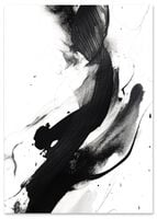 Plakat czarny maz farby 70x100 cm