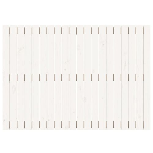 Wezgłowie łóżka, białe, 127,5x3x90 cm, lite drewno sosnowe na Arena.pl