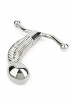 mr. steel stallion g-spot stimulator stalowy masażer ergonomiczny