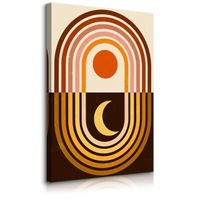 Obraz Do Sypialni Aztecki Księżyc Słońce Styk Boho Abstrakcja 40cm x 60cm
