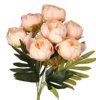 Piwonia peonia sztuczne kwiaty w bukiecie 44cm 7główek