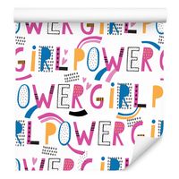 Tapeta ścienna dla nastolatki kolorowe napisy