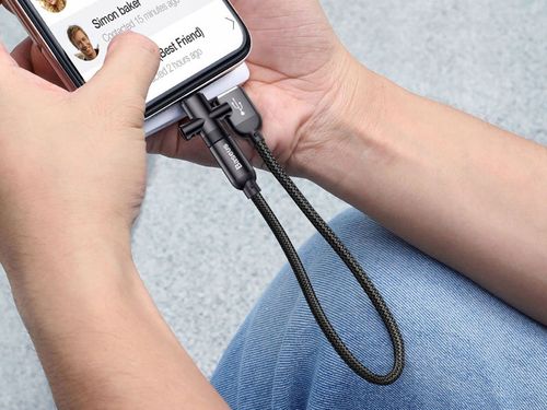 Baseus kabel 2w1 U-Shaped USB-C micro USB 2.4A czarny na Arena.pl