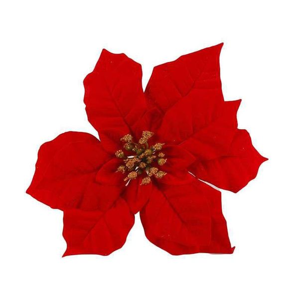 Gwiazda betlejemska welurowa 20 cm zdjęcie 1