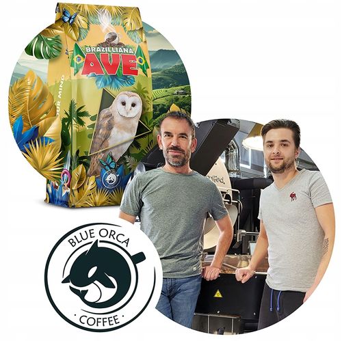 Kawa ziarnista 1kg Brazylia BRAZILLIA AVE Świeżo Palona - Blue Orca Coffee na Arena.pl