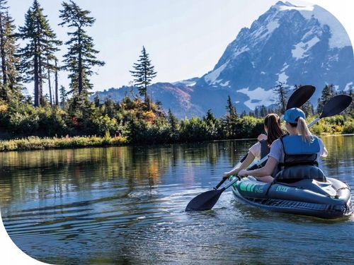 Kajak 2os. Challenger K2 Intex 68306 Pompka Wiosła Dwuosobowy MODEL 2024 na Arena.pl