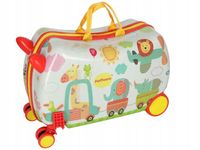 ZOO WALIZKA PODRÓŻNA DLA DZIECI NA KÓŁKACH BAGAŻ PODRĘCZNY RĄCZKA TWARDA