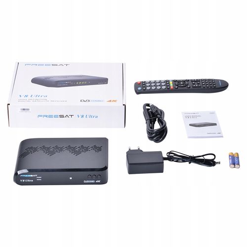 Dekoder Tuner Combo DVB-T2 DVB-S2X DVB-C 4K H.265 YouTube Wi-Fi LAN + PILOT na Arena.pl