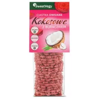 Ciastka Owsiane &quot;kokosowe z Buraczkiem&quot; Sweetvegy, 100g