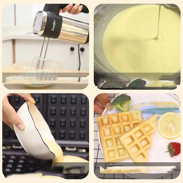 Gofrownica MINI WAFFLE MAKER 750 W black zdjęcie 4