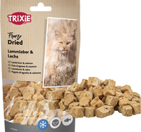 TRIXIE Liofilizowana WĄTRÓBKA JAGNIĘCA ŁOSOŚ mięso 100% przysmak kota 25g