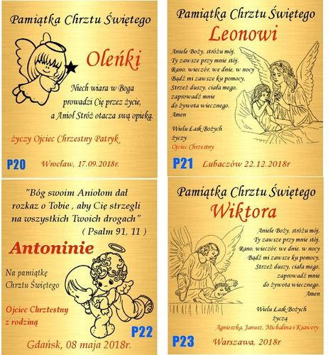 Złoty Łańcuszek Medalik Aniołek Chrzest Dziecka Komunia Bierzmowanie Roczek na Arena.pl