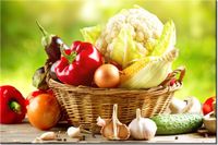 120CM 80CM OBRAZ ŚCIENNY WARZYWA ORGANICZNE