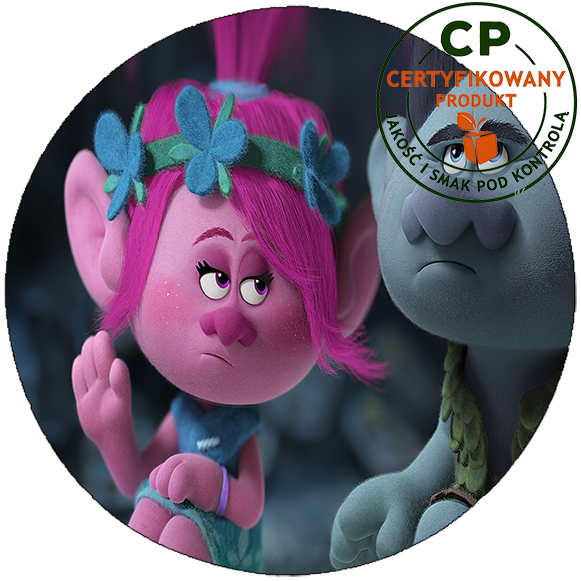 Opłatek na tort Trolls Trolle zdjęcie 1