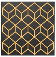 Kasetony SUFITOWE ścienne czarne złote GLAM6 C-Z