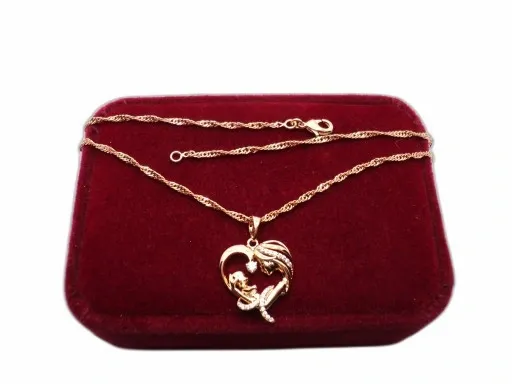 Złoty łańcuszek naszyjnik stal chirurgiczna zdjęcie 2