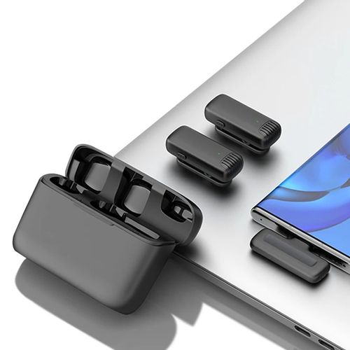 2x mikrofon krawatowy bezprzewodowy USB-C + etui youtube, tik tok na Arena.pl