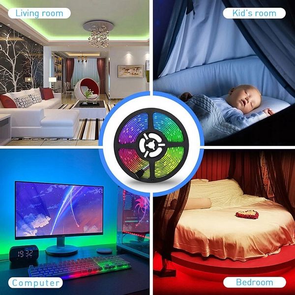 Taśma LED RGB smart+kontroler muzyki 10 metrów blt zdjęcie 6