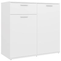 Szafka, biała, 80x36x75 cm, płyta wiórowa