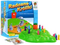 Gra Planszowa Radosne Króliki Dla Dzieci 3+ Wyścig Po Marchewkę Rodzinna