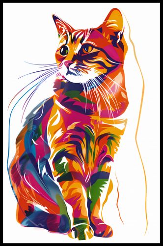 Plakat 56,6x86,4cm Nasycony Kot na Arena.pl