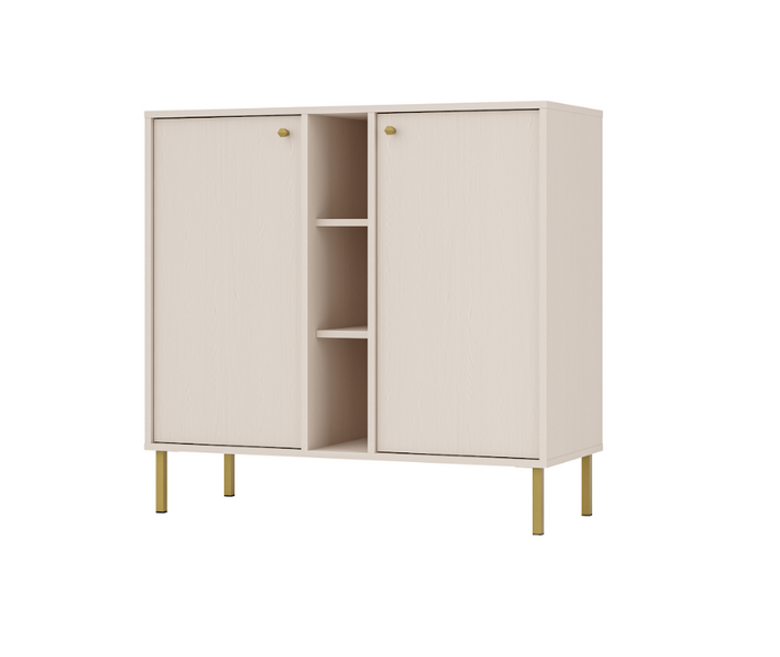 Nowoczesna Komoda 2 Drzwi TORO Beż 100 cm LP 3 kolory zdjęcie 1