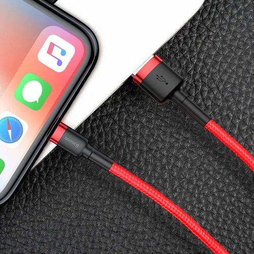 Kabel Lightning USB Baseus Cafule 1,5A 2m (czerwony) na Arena.pl