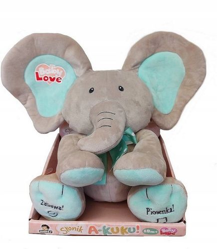 SŁONIK A KUKU INTERAKTYWNY mówi i śpiewa po polsku MADEJ miętowy na Arena.pl