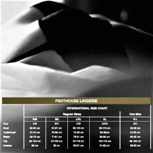 penthouse dangerous darling things stringi czerwone l/xl koronka na Arena.pl