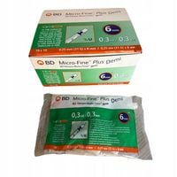 Strzykawki insulinowe 0,3 ml z igłą 6 mm BD Micro-Fine Plus Demi 100 szt.