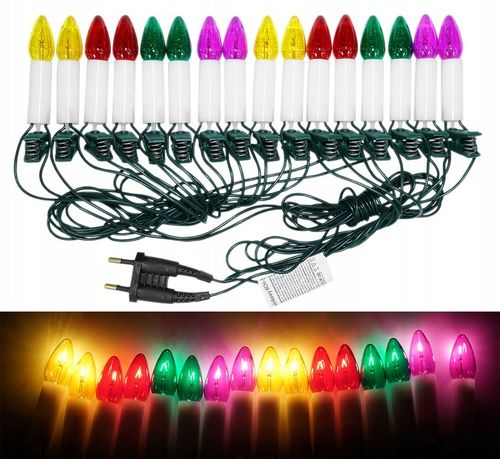 Lampki choinkowe tradycyjne Światełka na choinkę Retro PRL Żabki Świeczki 5 na Arena.pl