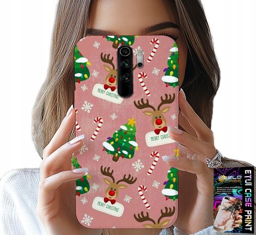 ETUI DO XIAOMI NOTE 8 PRO - ŚWIĄTECZNE RENIFERY CHOINKI LASKA WZORY na Arena.pl