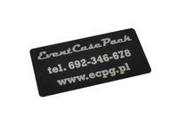 Tabliczka aluminiowa z własnym grawerem, czarny mat 80x40mm