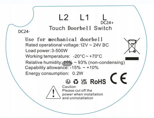 DOTYKOWY WŁĄCZNIK IMPUSLOWY 12-24V MONOSTABILNY WYŁĄCZNIK SZKLANY 2G na Arena.pl